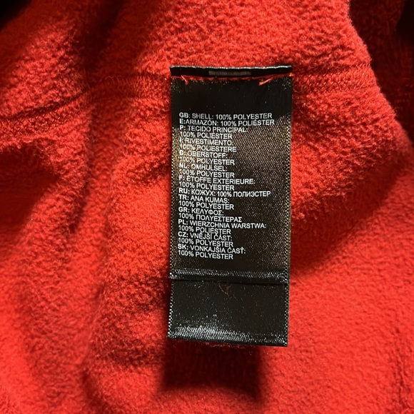 EXC The North Face Micro Fleece Zip Neck Pullover Top Men’s XL Burnt Red - Picture 9 of 17
